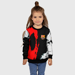 Свитшот детский Barcelona fc краски спорт, цвет: 3D-черный — фото 2