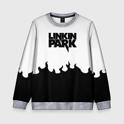 Свитшот детский Linkin park rock fire, цвет: 3D-меланж