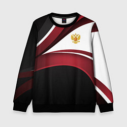 Детский свитшот Униформа Россия - бордовая