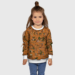 Свитшот детский Герои 3 Карта Фабрики, цвет: 3D-белый — фото 2