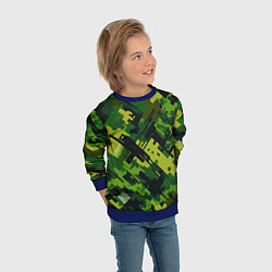 Свитшот детский Camouflage - pattern ai art, цвет: 3D-синий — фото 2