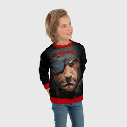 Свитшот детский Metal gear Venom Snake, цвет: 3D-красный — фото 2