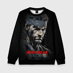 Свитшот детский Metal gear Venom Snake, цвет: 3D-черный