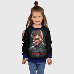 Свитшот детский Веном Снейк из игры Metal gear, цвет: 3D-синий — фото 2