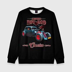 Свитшот детский Кастомный хотрод, цвет: 3D-черный