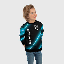 Свитшот детский Sevilla неоновые лампы, цвет: 3D-черный — фото 2