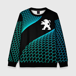 Свитшот детский Peugeot electro hexagon, цвет: 3D-черный