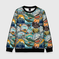 Детский свитшот Adventure stickers
