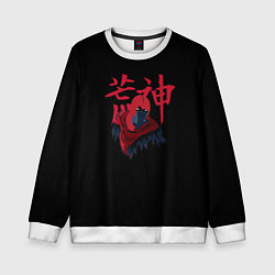 Свитшот детский Aragami logo ninja, цвет: 3D-белый
