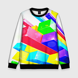 Детский свитшот Цветные столбы