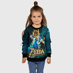 Свитшот детский Zelda - Link, цвет: 3D-черный — фото 2