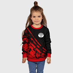 Свитшот детский Daewoo sport grunge, цвет: 3D-красный — фото 2