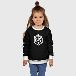 Свитшот детский ДДТ лого белое лого, цвет: 3D-белый — фото 2