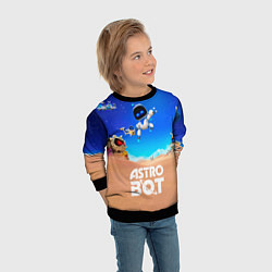 Свитшот детский Astro bot персонажи, цвет: 3D-черный — фото 2