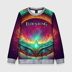 Свитшот детский Elden Ring кольцо и магия, цвет: 3D-меланж