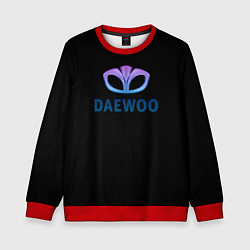 Свитшот детский Daewoo logo neon, цвет: 3D-красный