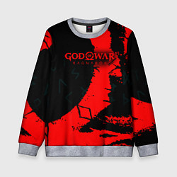 Свитшот детский God of War текстура, цвет: 3D-меланж