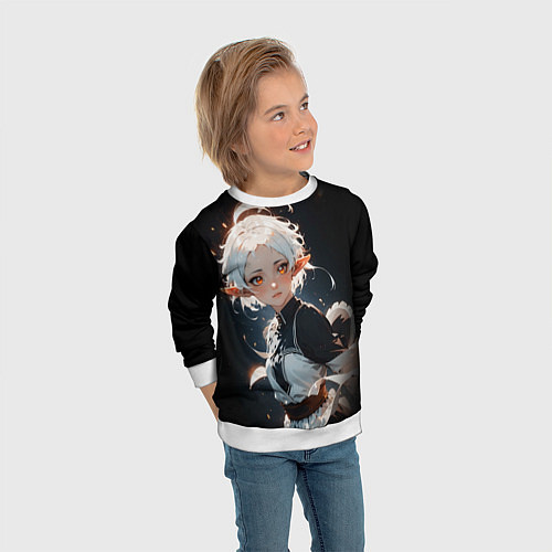 Детский свитшот Сильфи - Mushoku Tensei: Jobless / 3D-Белый – фото 3