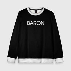 Свитшот детский Барон baron, цвет: 3D-белый