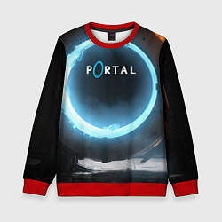 Свитшот детский Portal logo game, цвет: 3D-красный