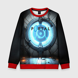 Свитшот детский Portal logo game, цвет: 3D-красный