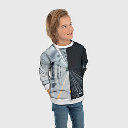 Свитшот детский Метро Москвы, цвет: 3D-белый — фото 2