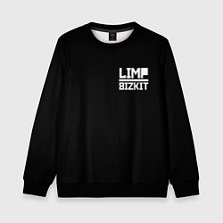 Свитшот детский Lim Bizkit logo, цвет: 3D-черный