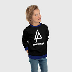 Свитшот детский Linkin park logo brend music, цвет: 3D-синий — фото 2