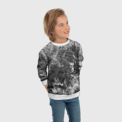 Свитшот детский Абстракция - серый дым, цвет: 3D-белый — фото 2