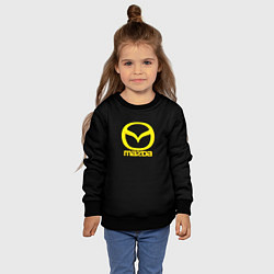 Свитшот детский Mazda yellow, цвет: 3D-черный — фото 2