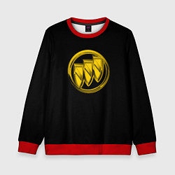 Свитшот детский Buick logo yellow, цвет: 3D-красный