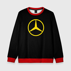 Свитшот детский Mercedes logo yello, цвет: 3D-красный