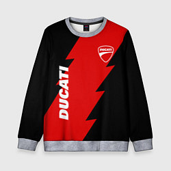 Свитшот детский Ducati - logo, цвет: 3D-меланж