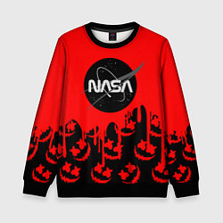 Свитшот детский Marshmello x Nasa red, цвет: 3D-черный