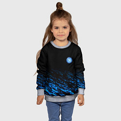 Свитшот детский Napoli fc club texture, цвет: 3D-меланж — фото 2