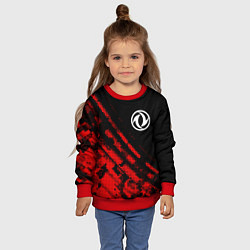 Свитшот детский Dongfeng sport grunge, цвет: 3D-красный — фото 2