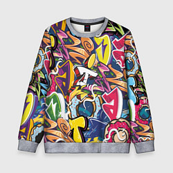 Детский свитшот Буква т в граффити