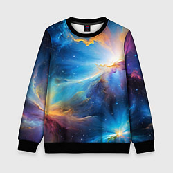 Детский свитшот Космический пейзаж - галактики