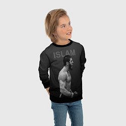 Свитшот детский Ислам Махачев - ММА, цвет: 3D-черный — фото 2