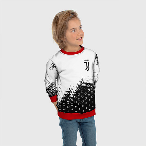 Детский свитшот Juventus sport steel / 3D-Красный – фото 3