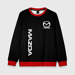 Свитшот детский Mazda white logo, цвет: 3D-красный