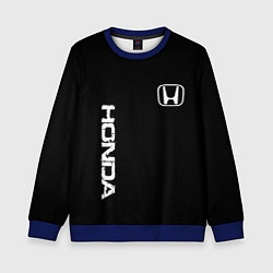 Свитшот детский Honda white logo auto, цвет: 3D-синий