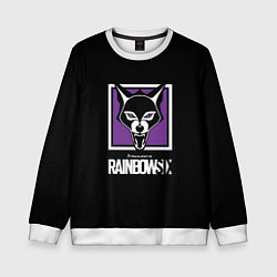 Свитшот детский Rainbow six logo ubisoft, цвет: 3D-белый