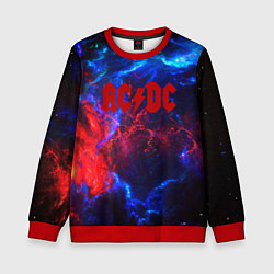 Свитшот детский AC DC space, цвет: 3D-красный
