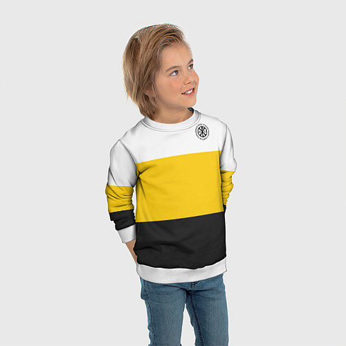 Детский свитшот За веру царя и святую триединую Русь Хризма / 3D-Белый – фото 3