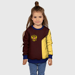 Свитшот детский Россия ретро стиль, цвет: 3D-синий — фото 2