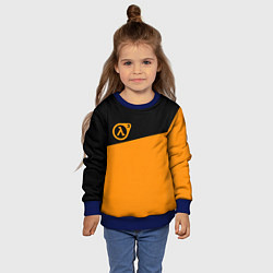 Свитшот детский Half life orange game, цвет: 3D-синий — фото 2