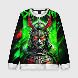 Свитшот детский Samurai green, цвет: 3D-белый