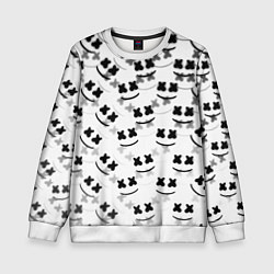 Свитшот детский Marshmello dj pattern, цвет: 3D-белый