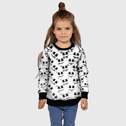 Свитшот детский Marshmello dj pattern, цвет: 3D-черный — фото 2